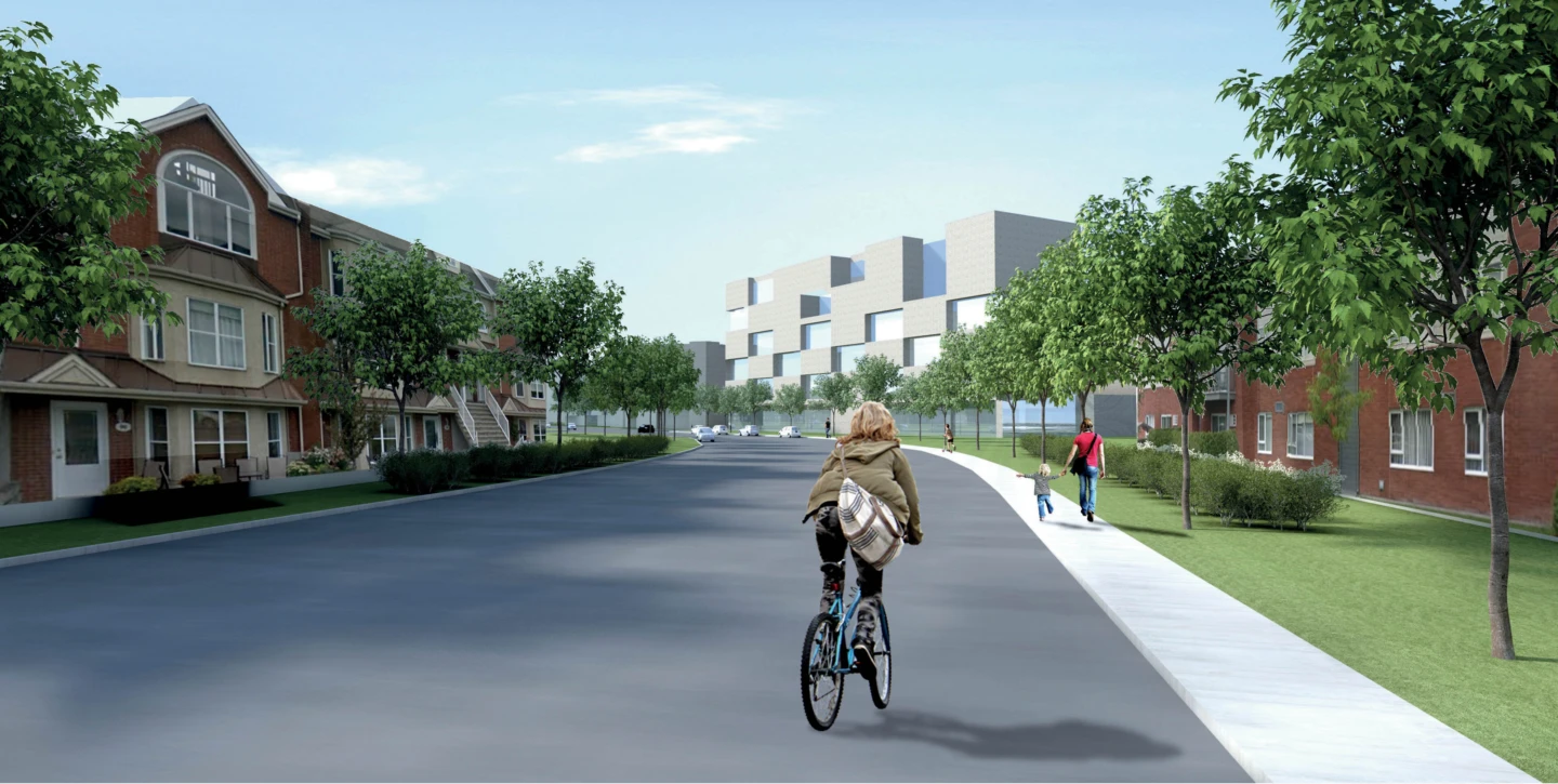 Extérieur de l'Aire TOD Saint-Basile-le-Grand