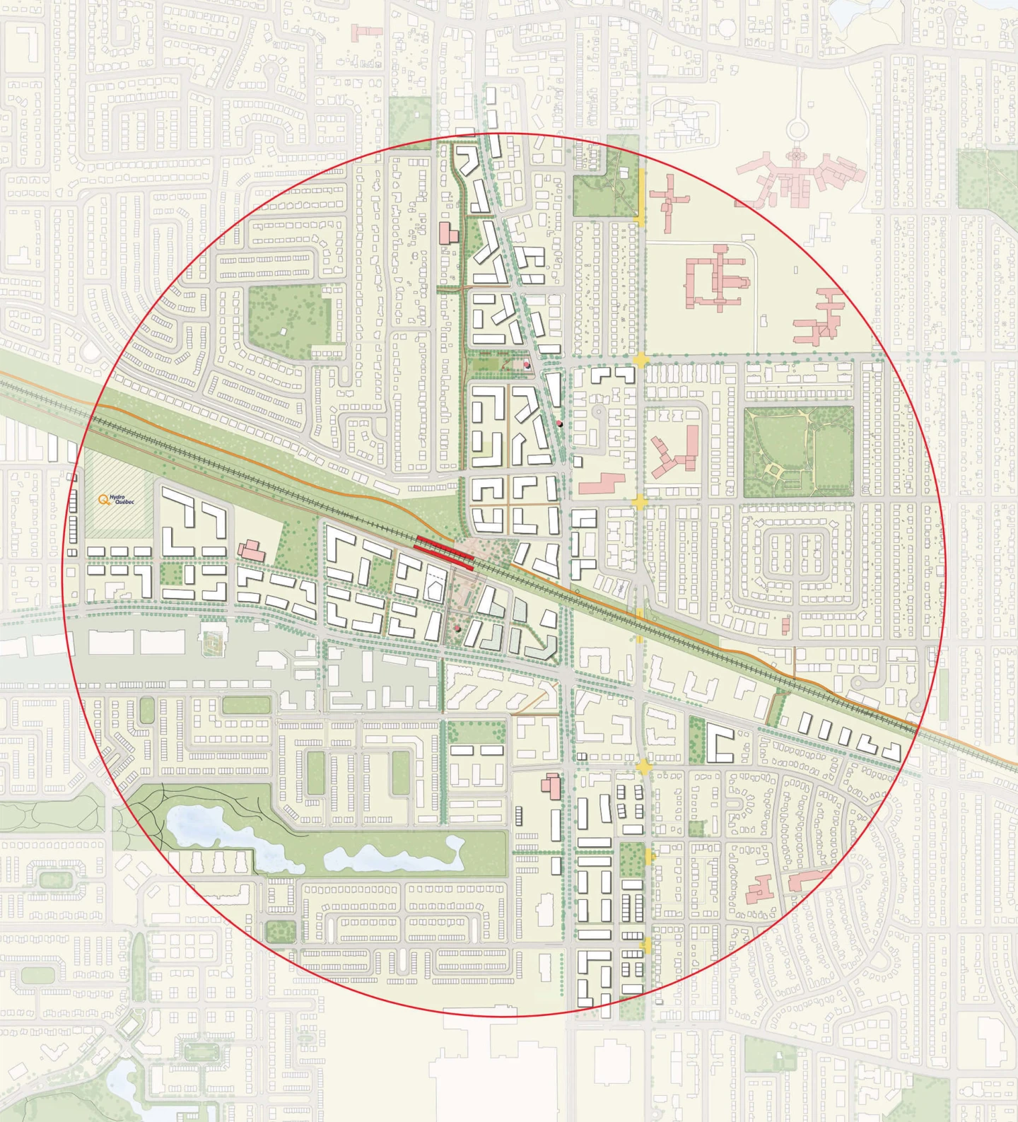 Plan pf Bois Franc TOD Area