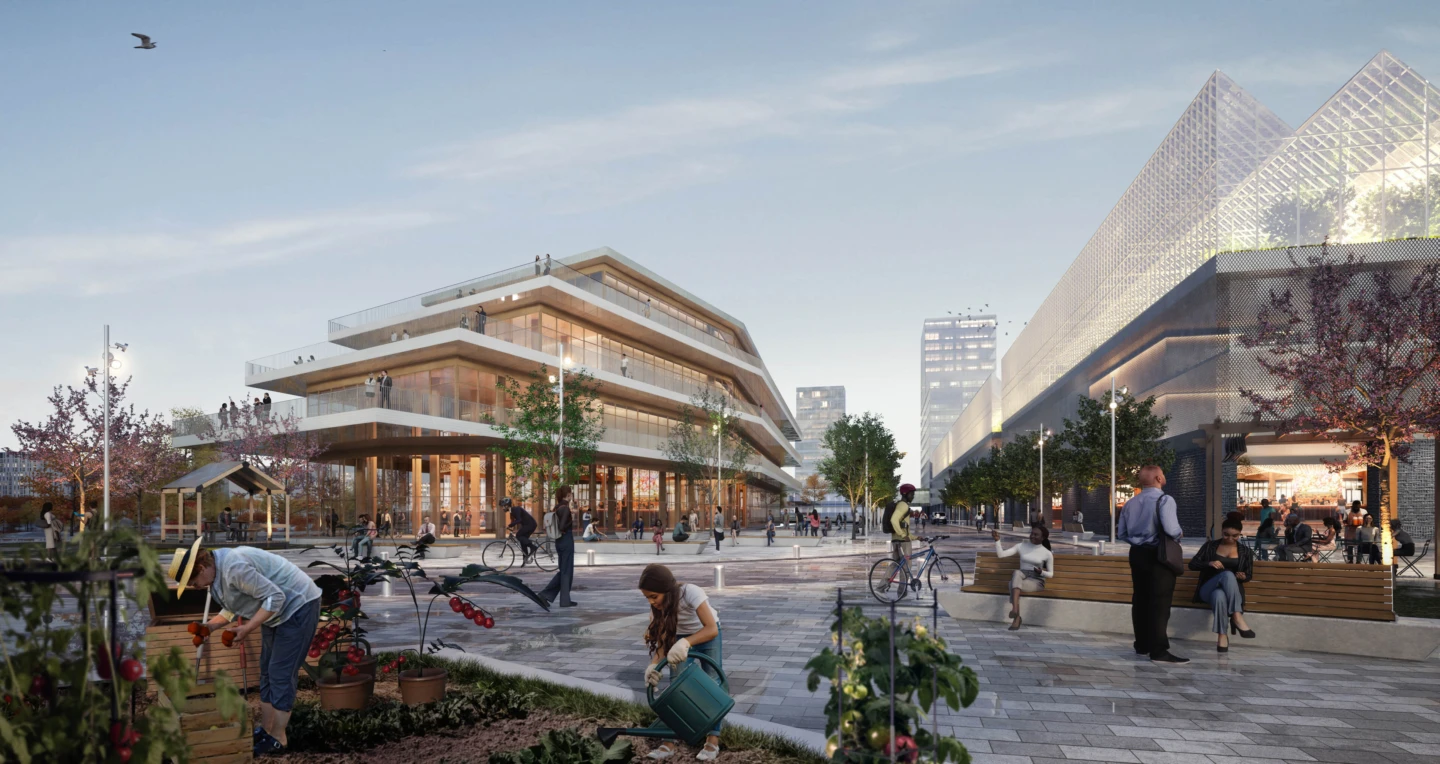 Vue sur le Carré Laval