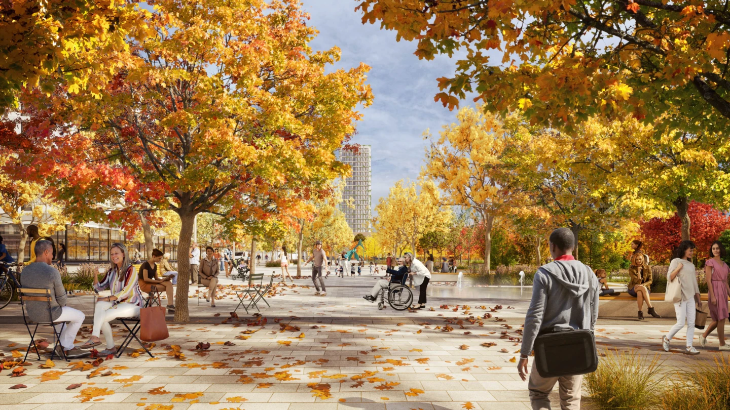 Vue sur le Carré Laval