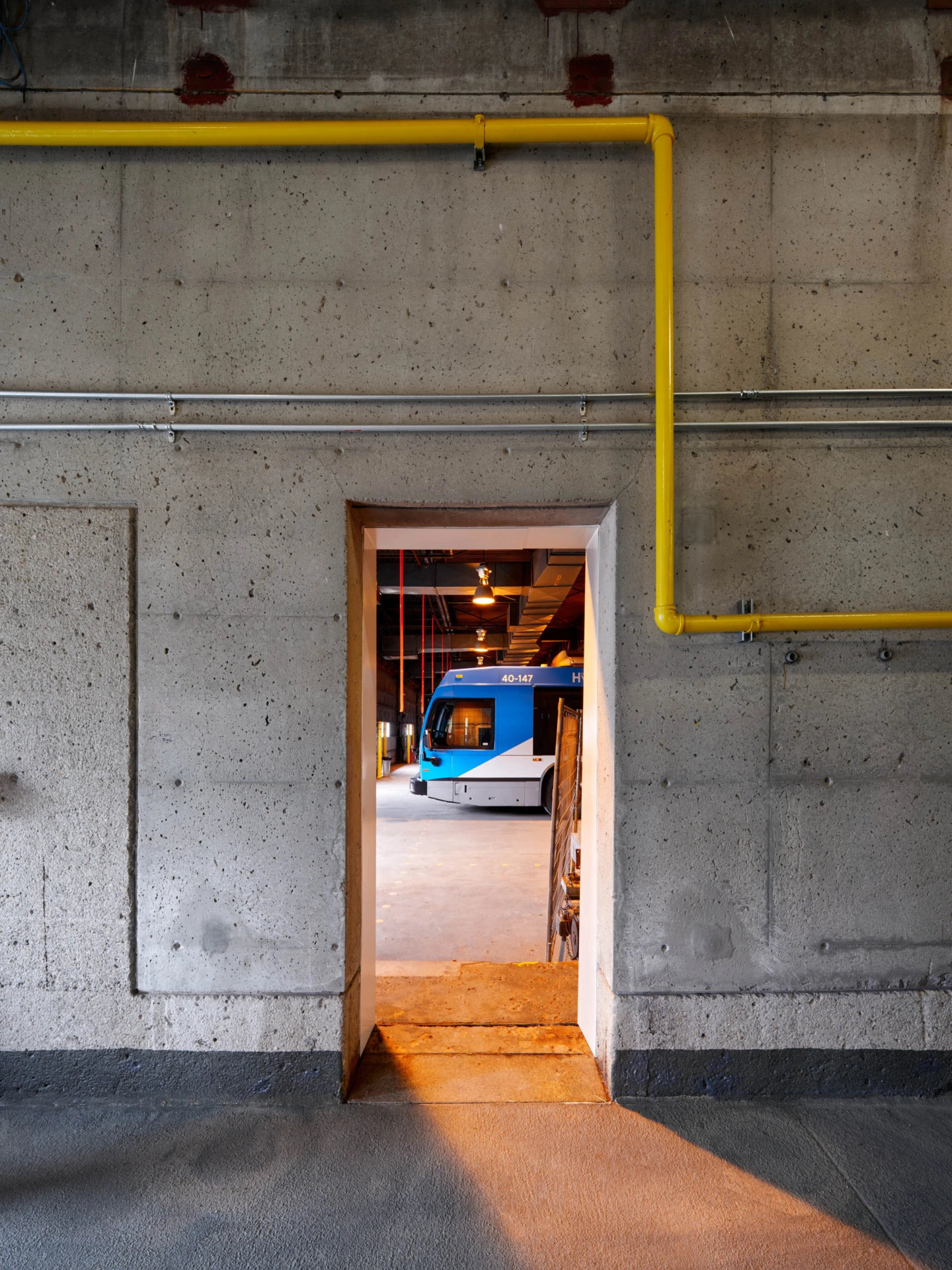 Intérieur d’un des centres de transport de la STM