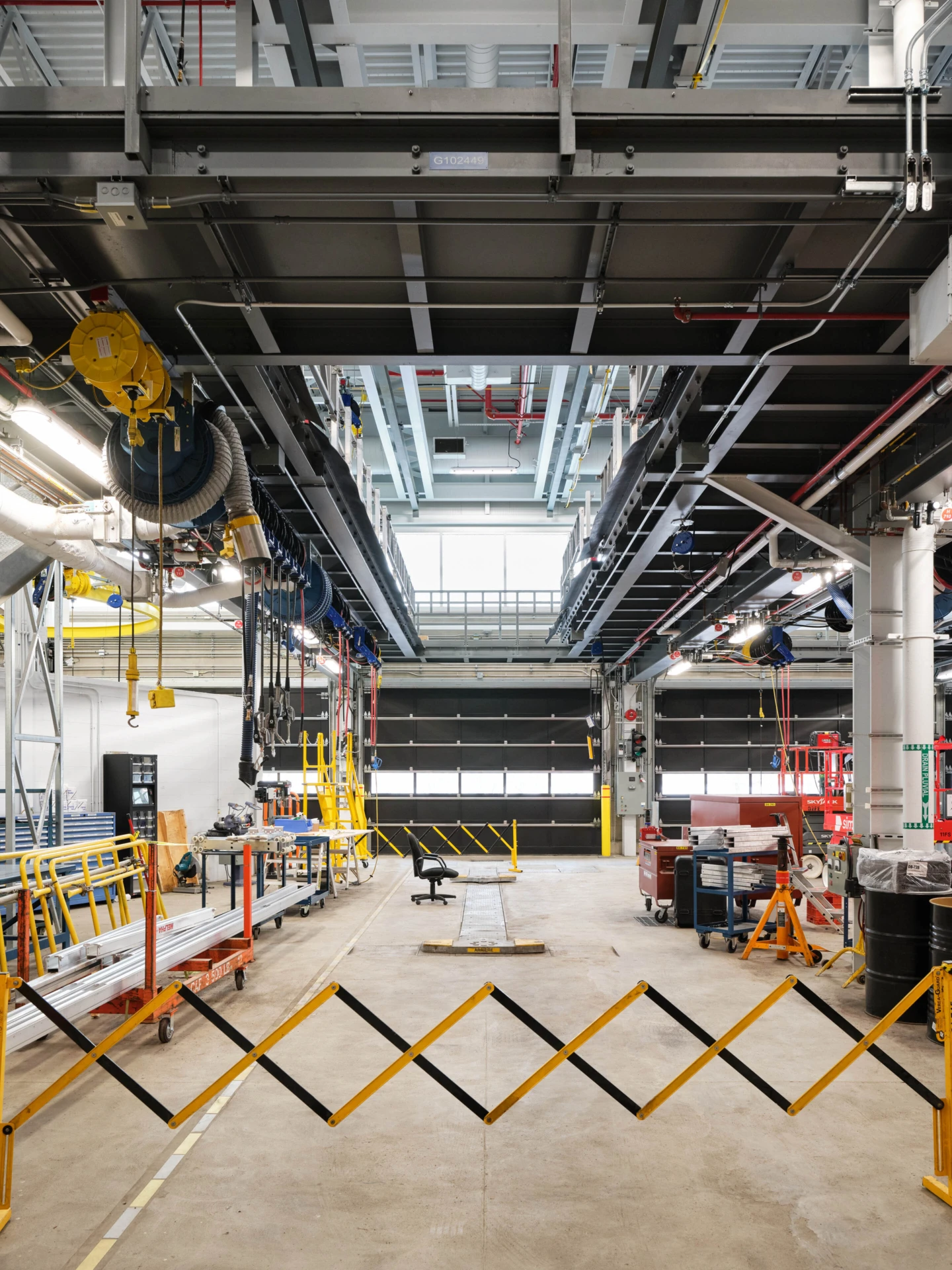 Intérieur d’un des centres de transport de la STM