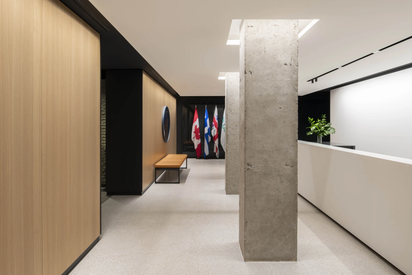 Intérieur des bureaux exécutifs Desjardins