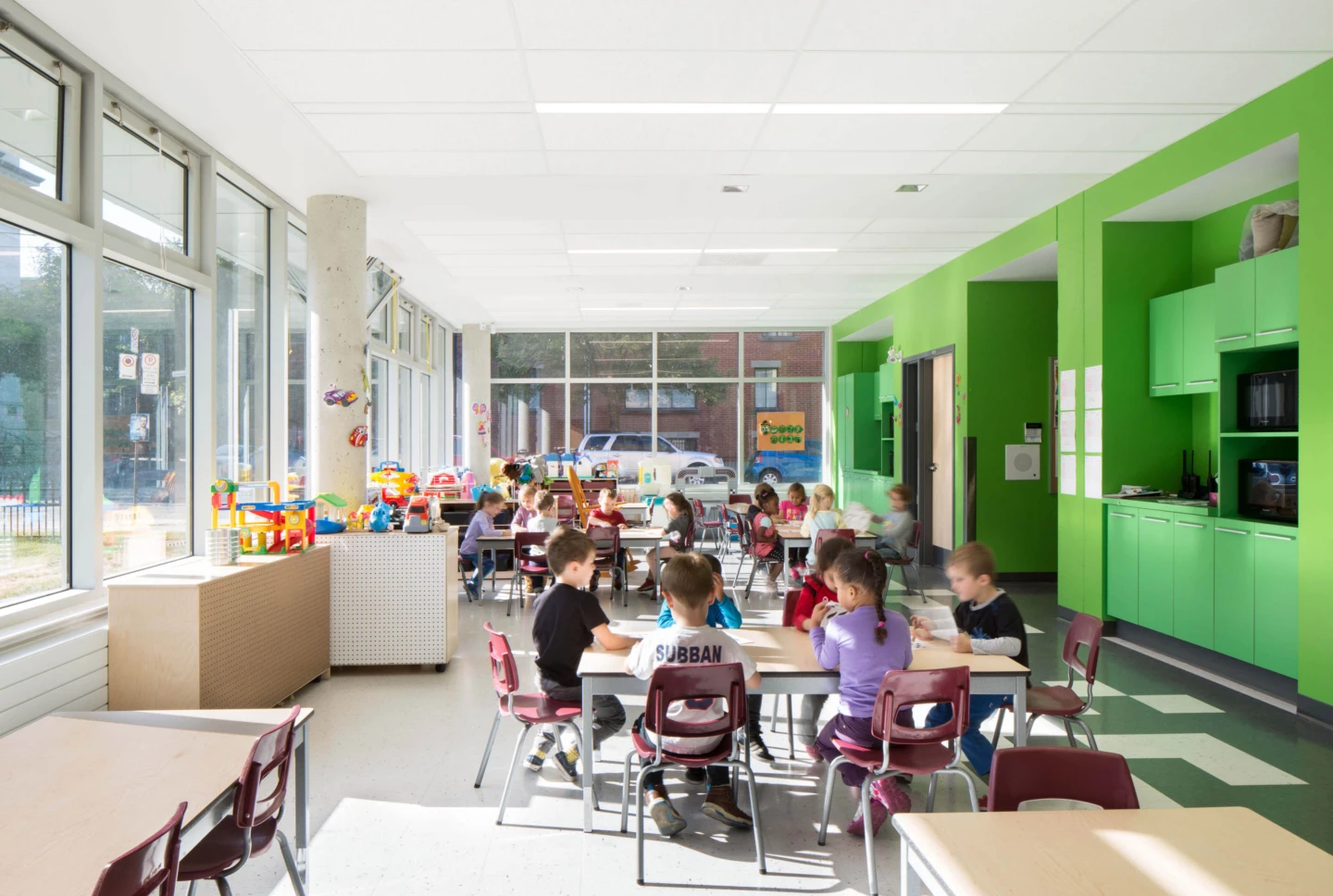 Intérieur de l’école Baril