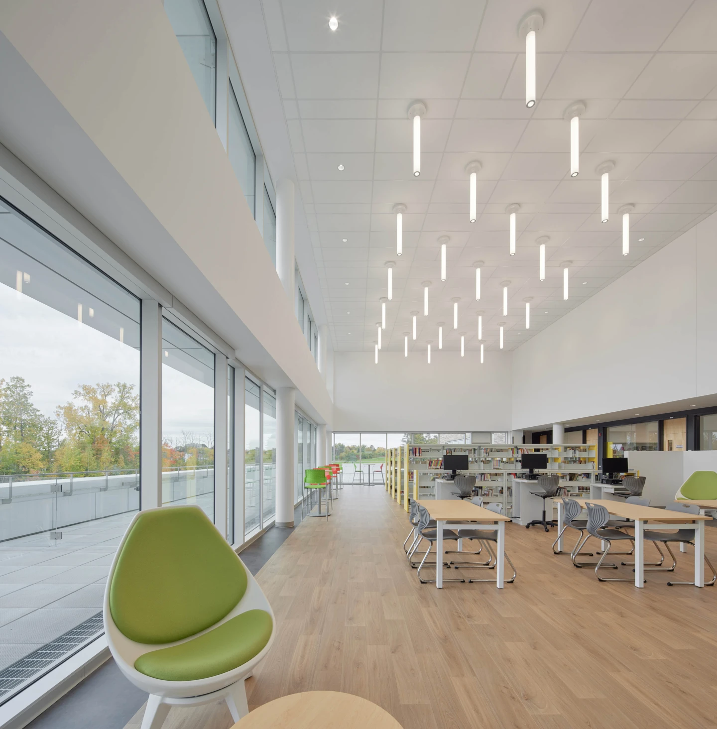 Intérieur de l'École secondaire de la Nouvelle-Ère