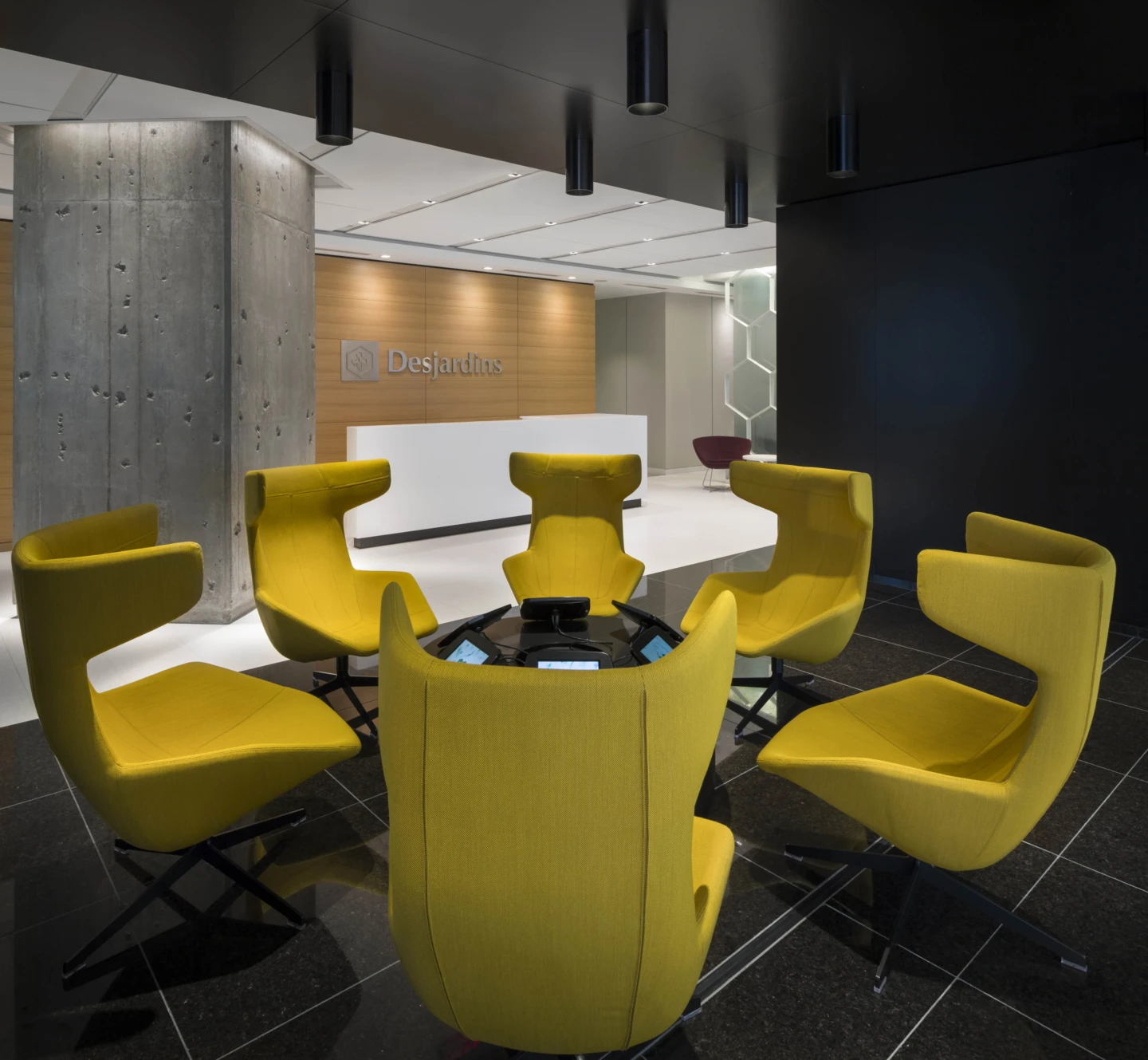 Interior of Desjardins Corner