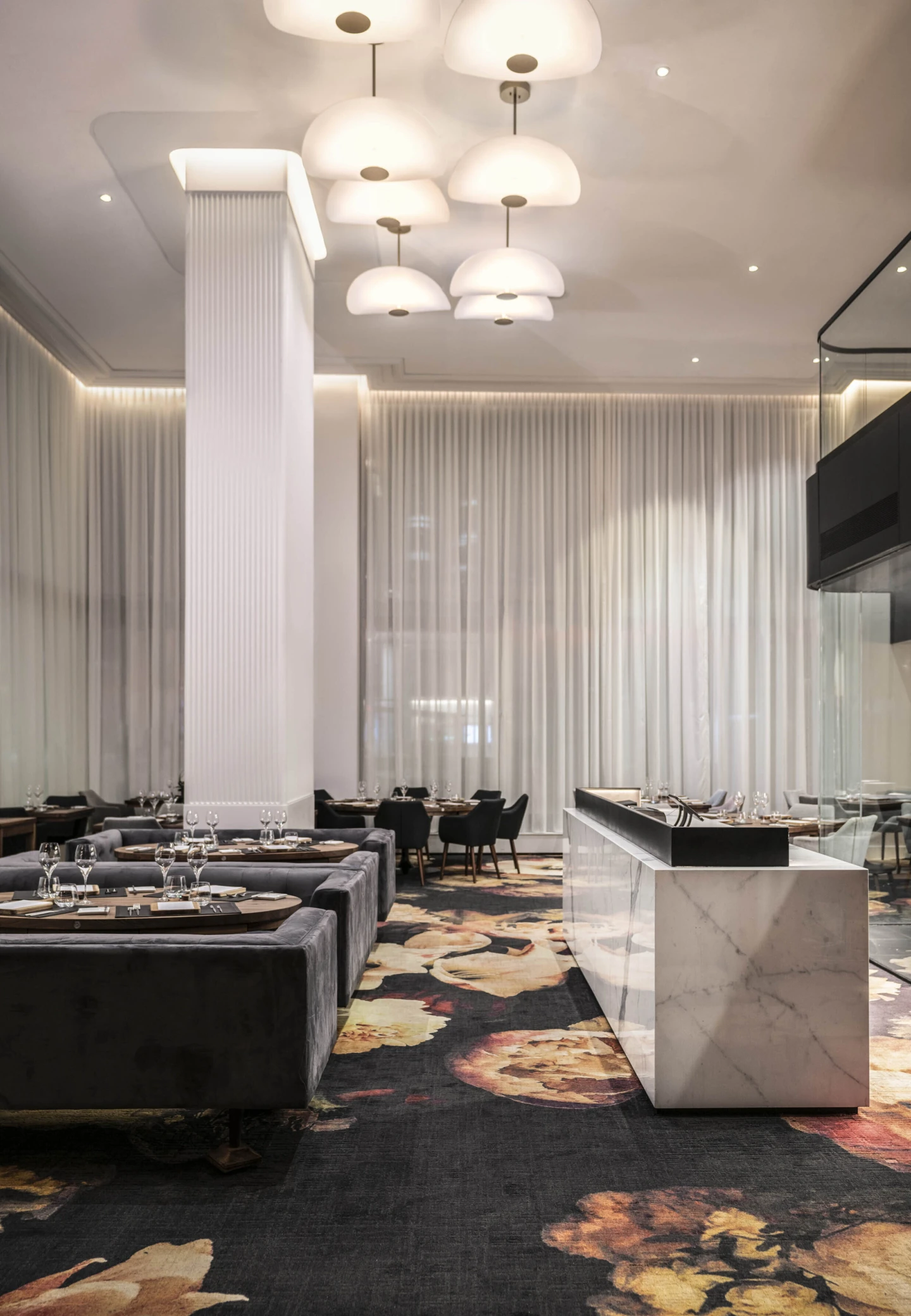 Intérieur du restaurant Jérôme Ferrer-Europea