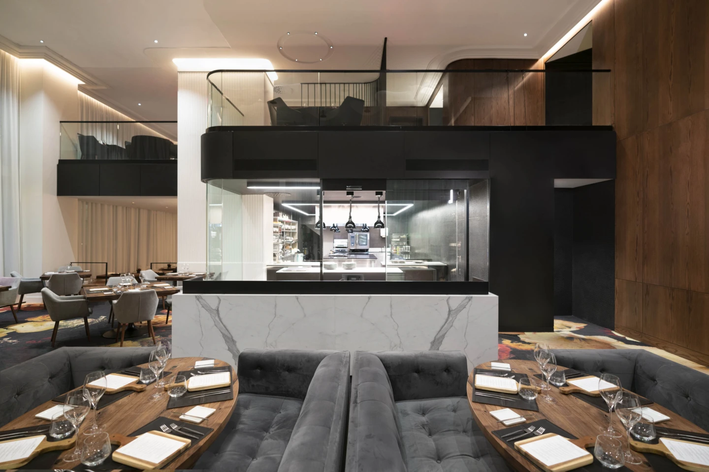 Intérieur du restaurant Jérôme Ferrer-Europea