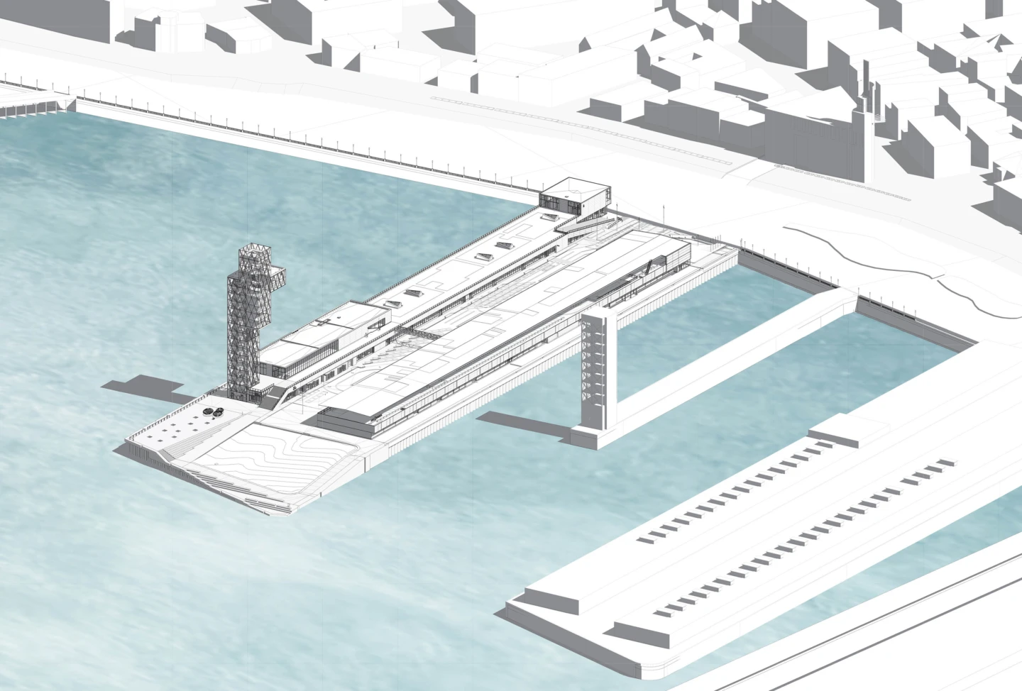 Schéma du Grand Quai du Port de Montréal