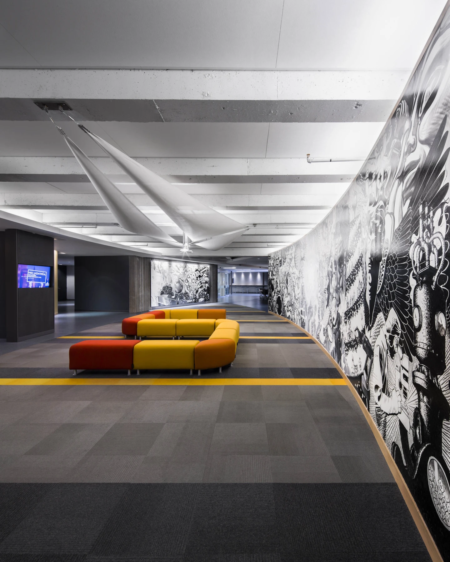 Intérieur de l’Édifice Decelles-HEC Montréal