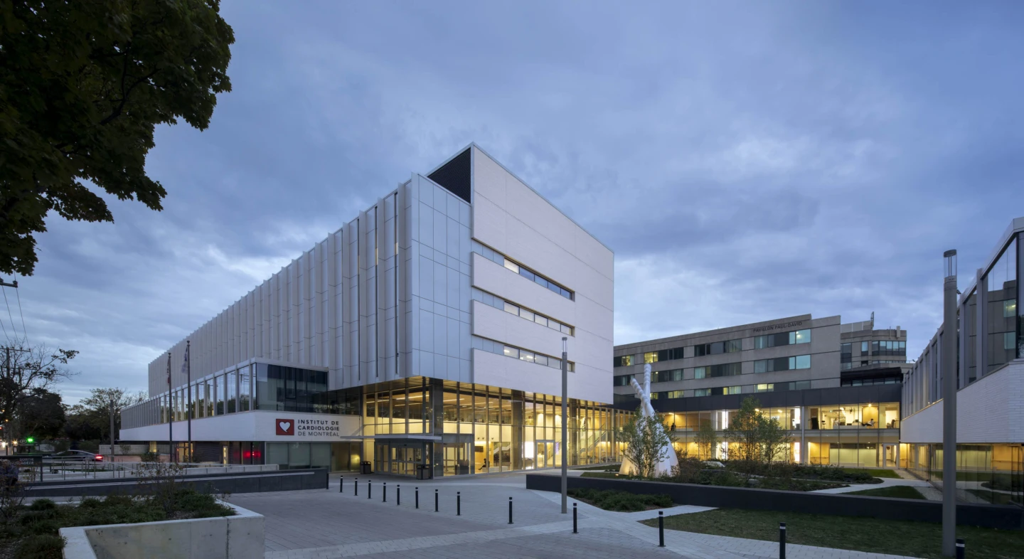 Extérieur de l'Institut de cardiologie de Montréal
