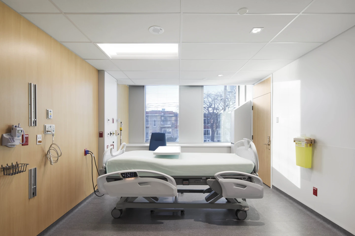 Vue d'une pièce de l'Institut de cardiologie de Montréal