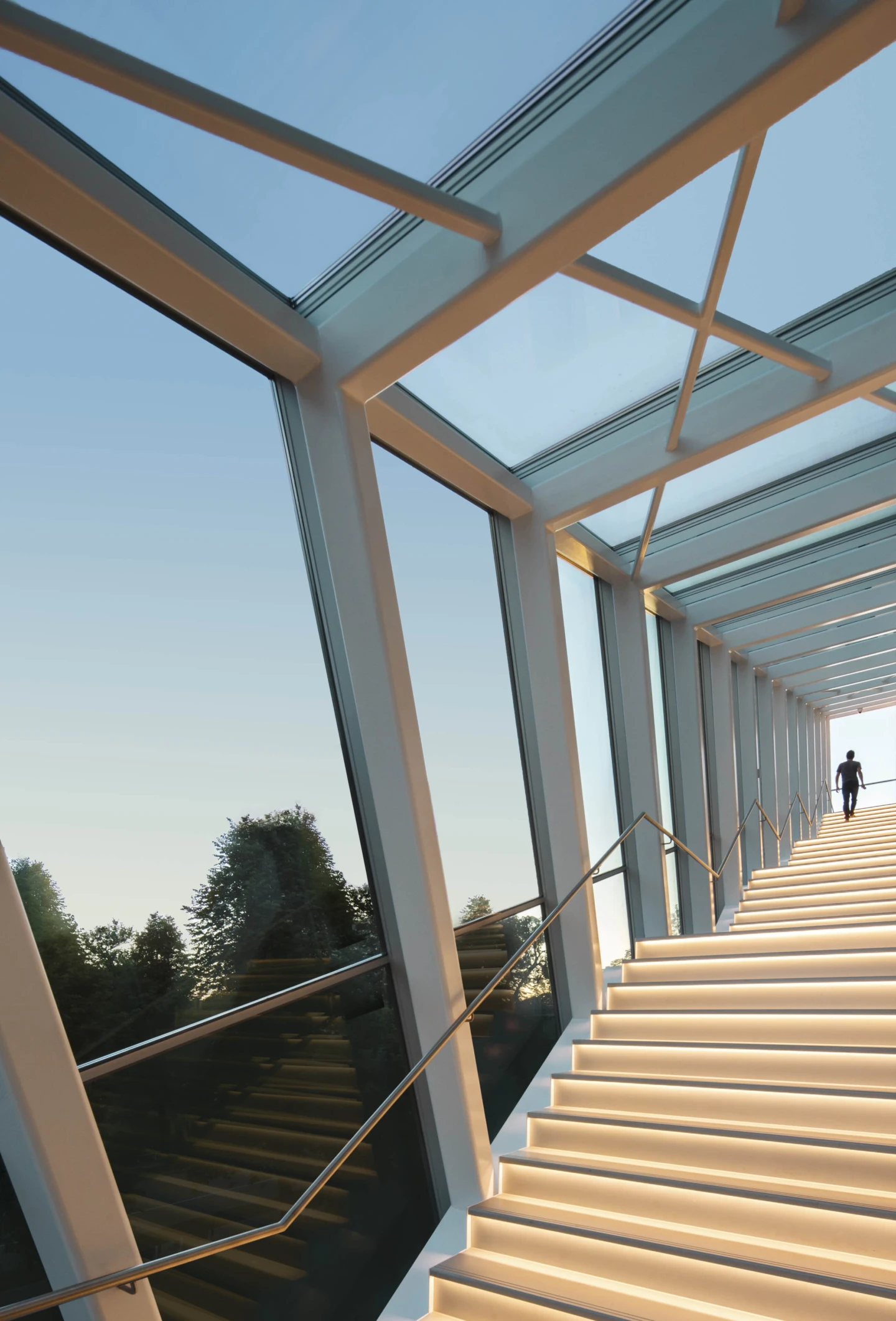 Intérieur du Musée des beaux-arts du Québec, vue des escaliers