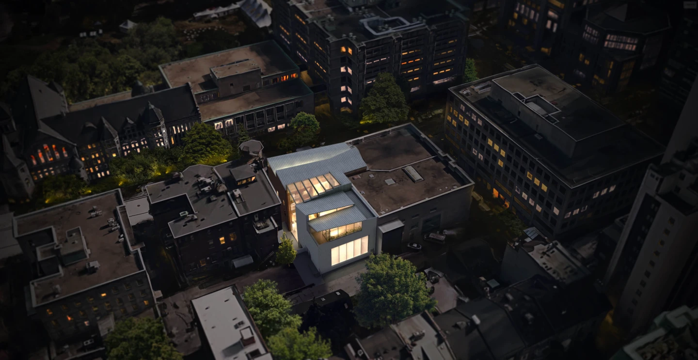 Vue aérienne de la Maison des Boursiers – McGill