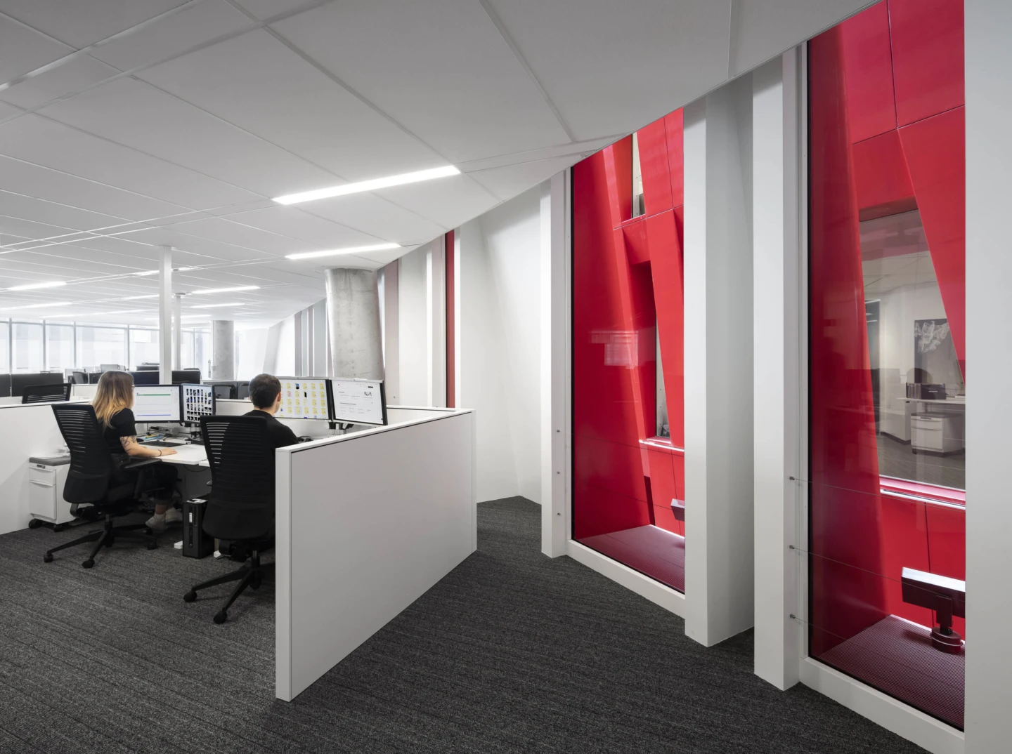 Intérieur de l'Office national du film du Canada, espace bureaux