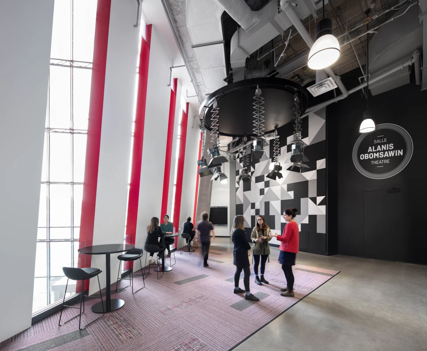 Intérieur de l'Office national du film du Canada