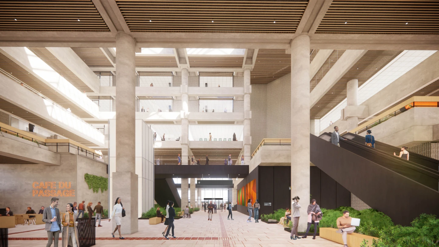 Intérieur de la Place du Portage III