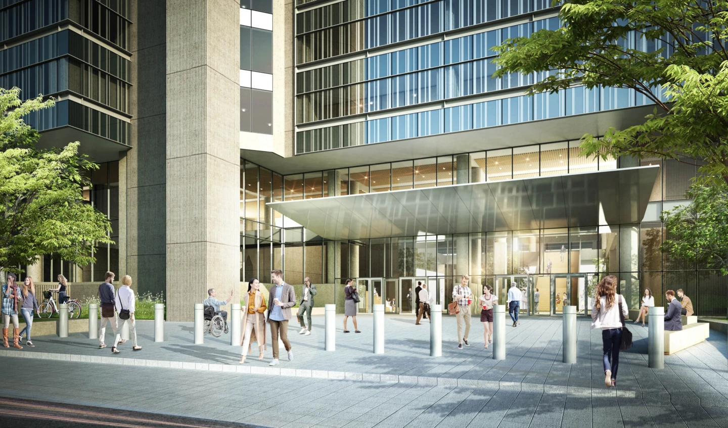 Vue générale sur la Place du Portage III