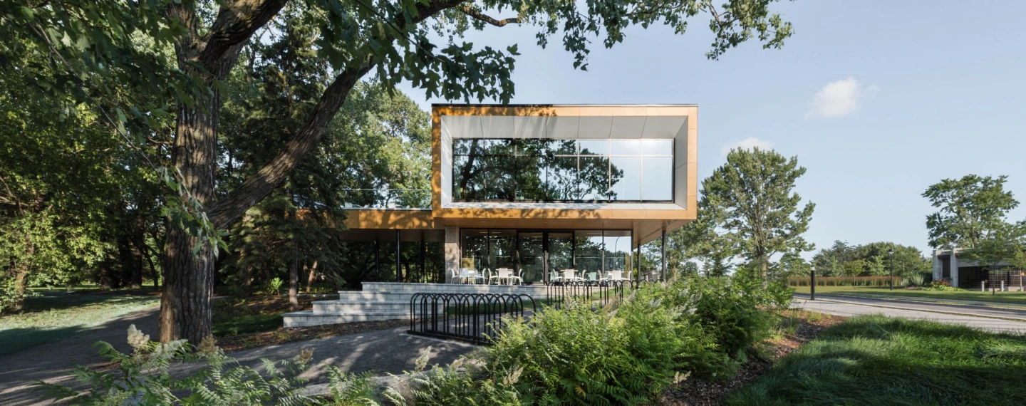 Extérieur du Pavillon d'accueil du Parcours Gouin