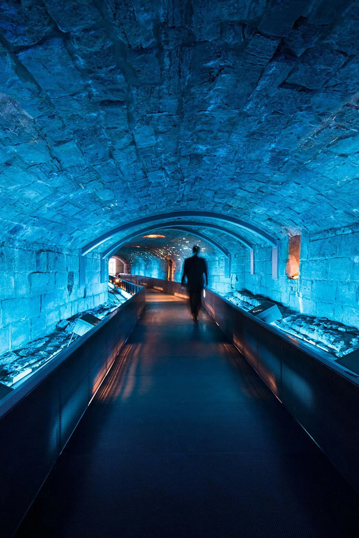 Intérieur du Fort de Ville-Marie – Pointe-à-Callière, tunnel