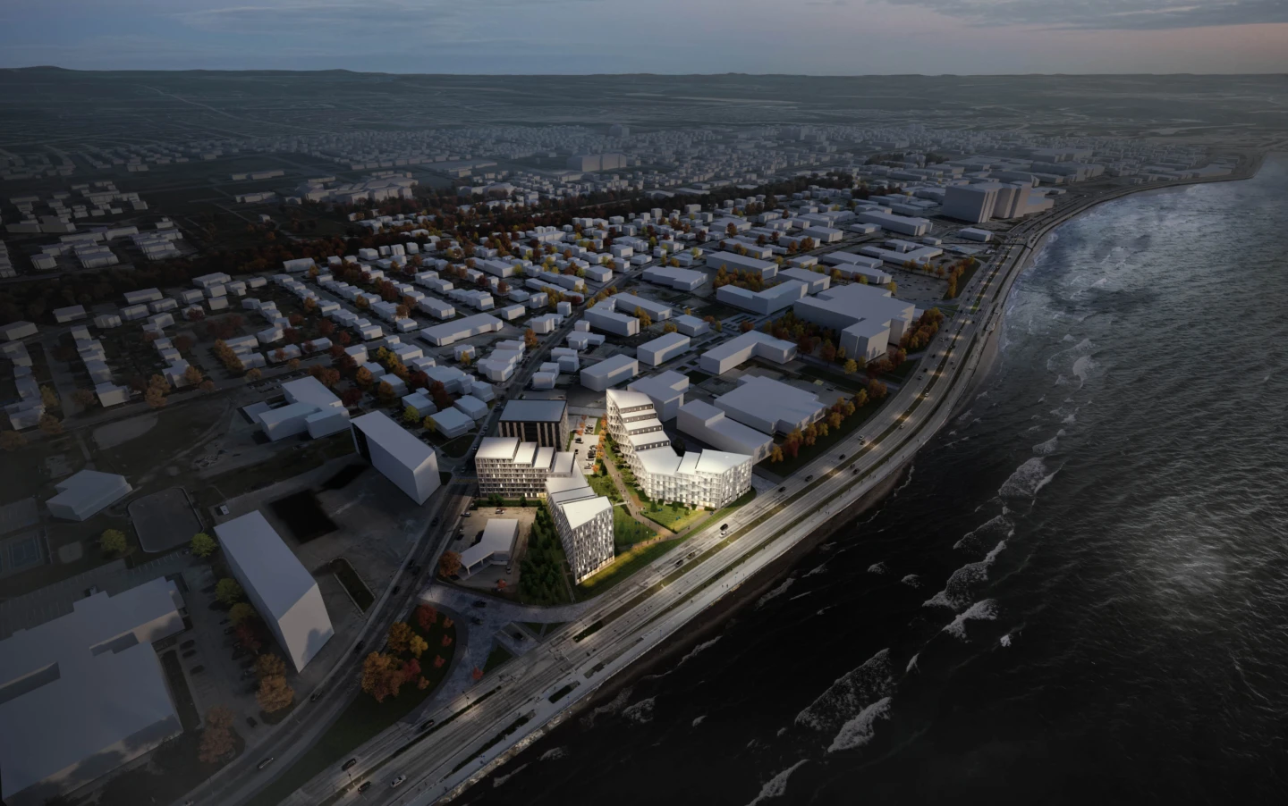 Vue aérienne du Quartier Maritime