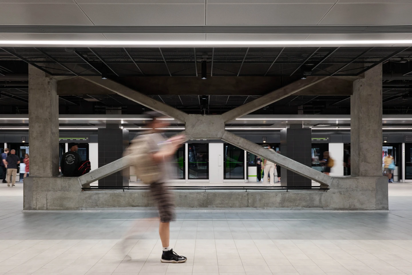 Intérieur du REM – Station Gare Centrale