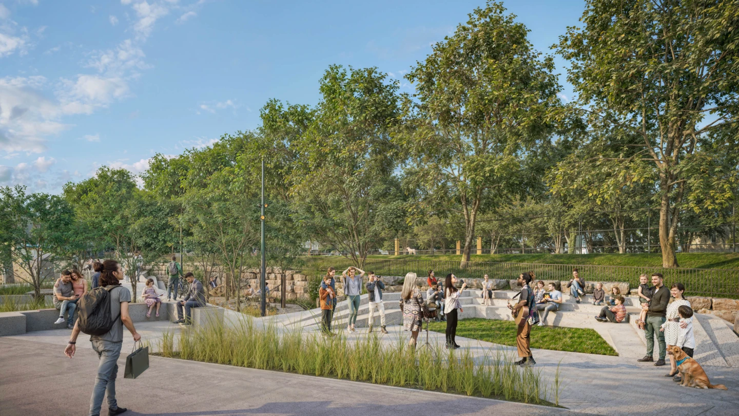 Vue générale de la Rue Larivière