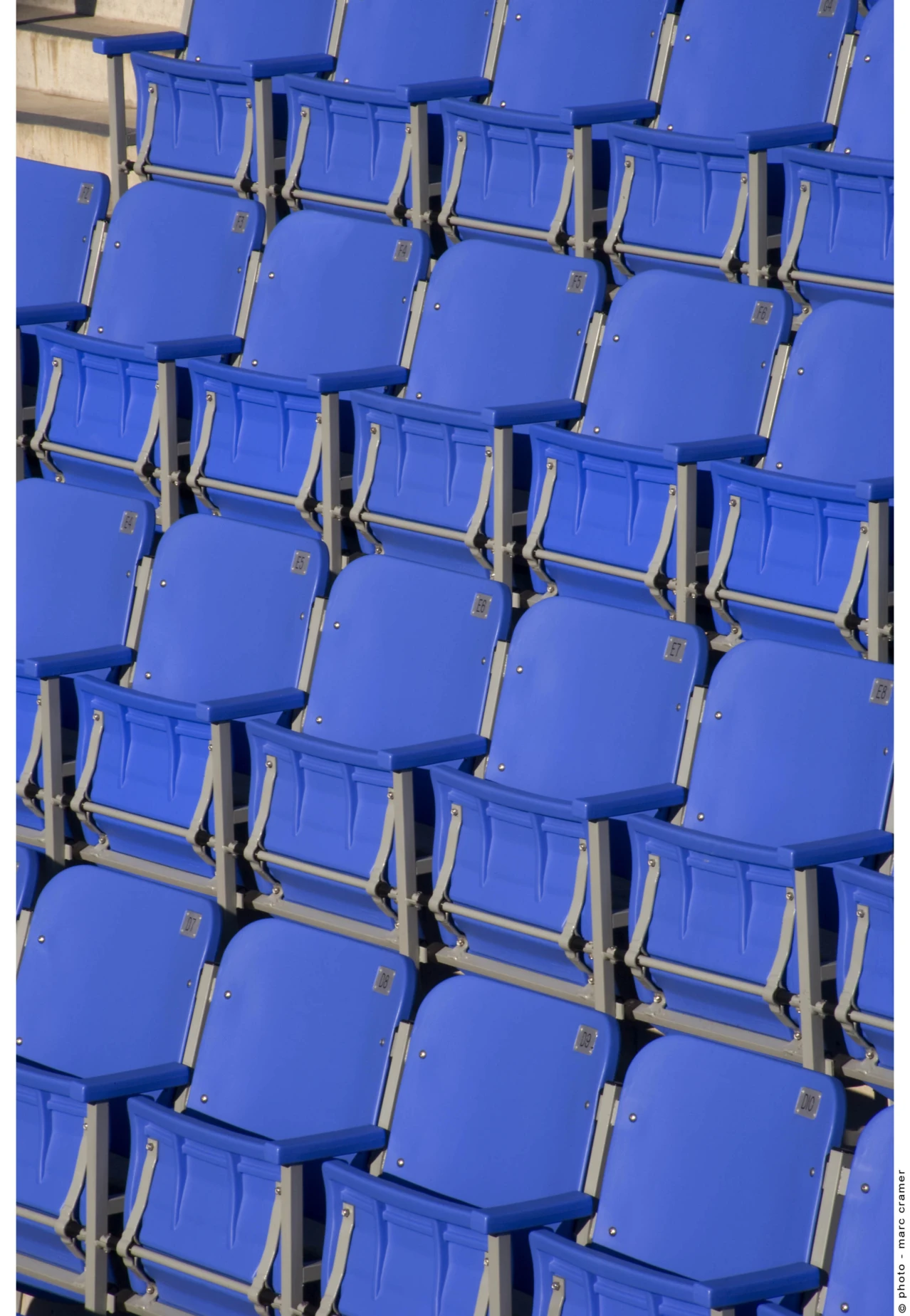 Vue des sièges du Stade IGA