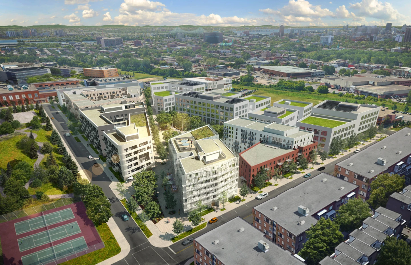 Vue aérienne du Technopôle Angus