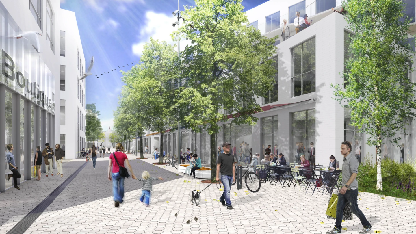 Technopôle Angus, passage piéton