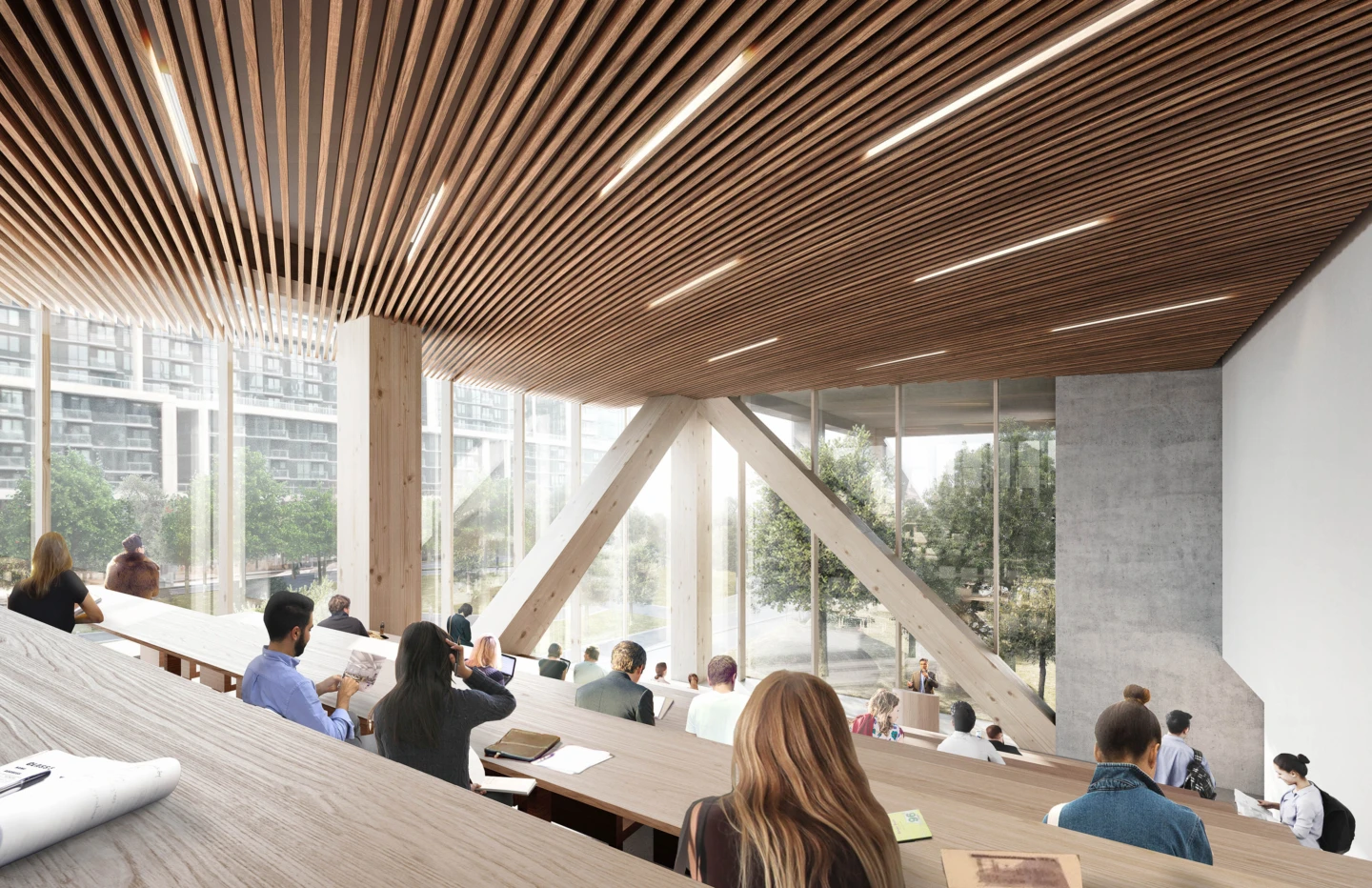 Intérieur de The Arbour – George Brown College, salle de classe