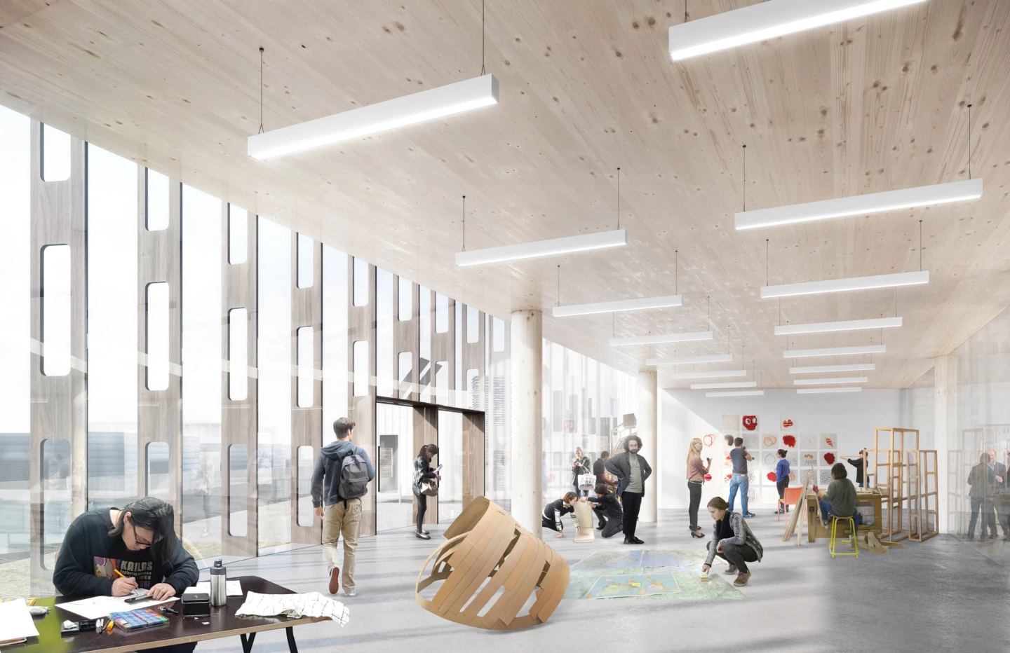 Intérieur de The Arbour – George Brown College, espace commun