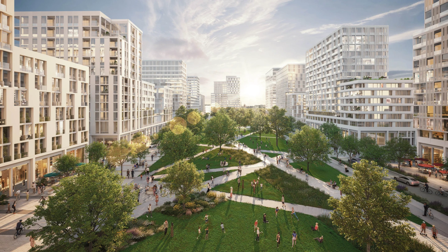 Vue générale de la Place Versailles