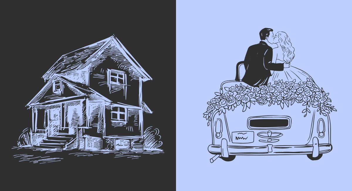 First comes love, then comes buying a house