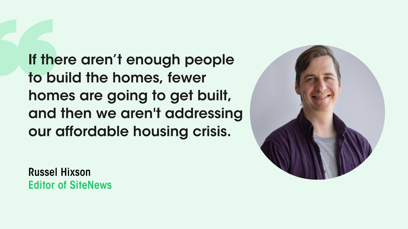 Russell Hixson on the cost of building houses