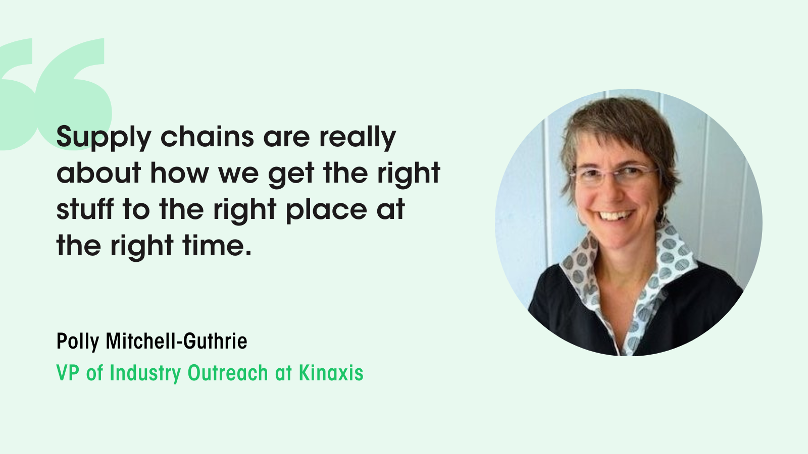 Polly Mitchell-Guthrie on how supply chains work