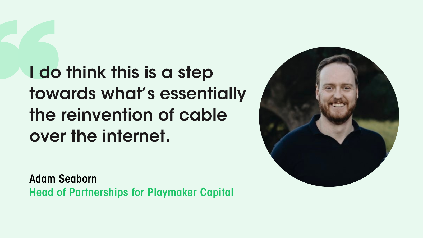 Adam Seaborn on the business of sports streaming