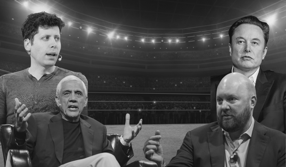 The billionaires are fighting about AI again