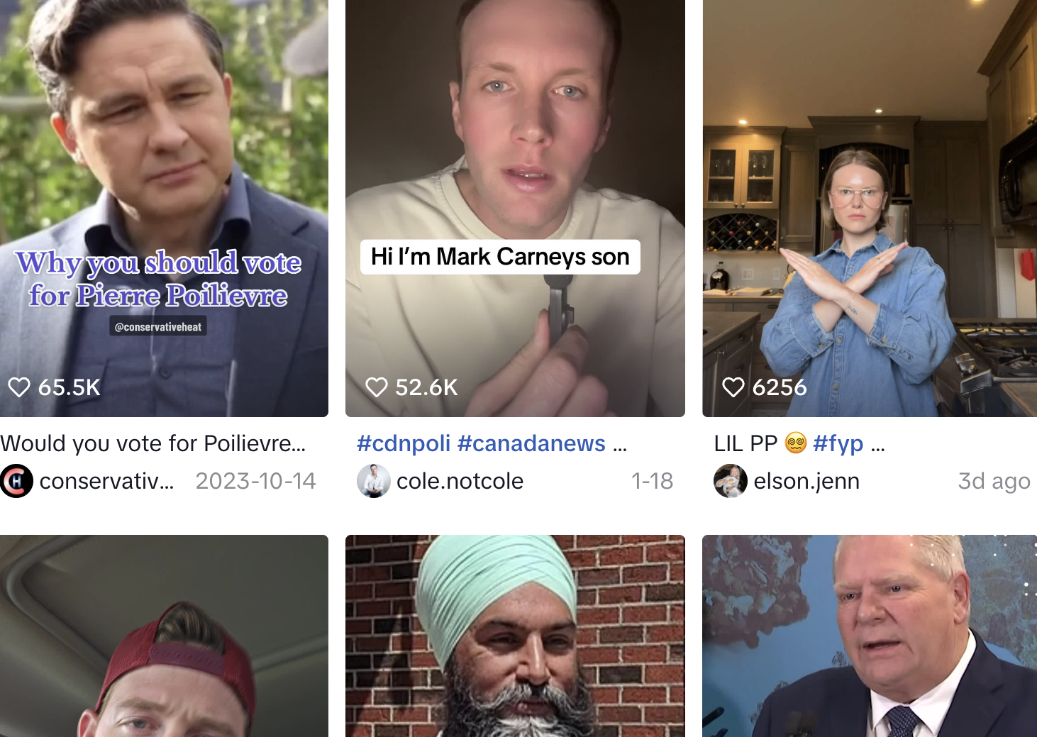 TikTok is in its Canadian politics era