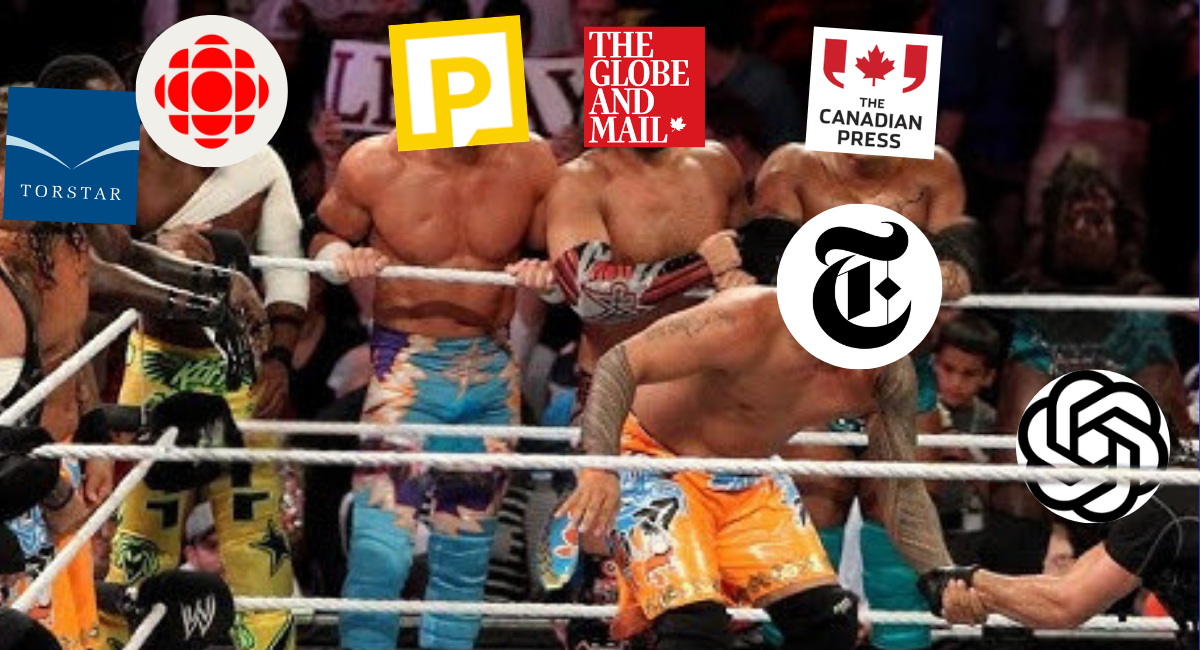 Canadian news outlets get in the AI copyright fight
