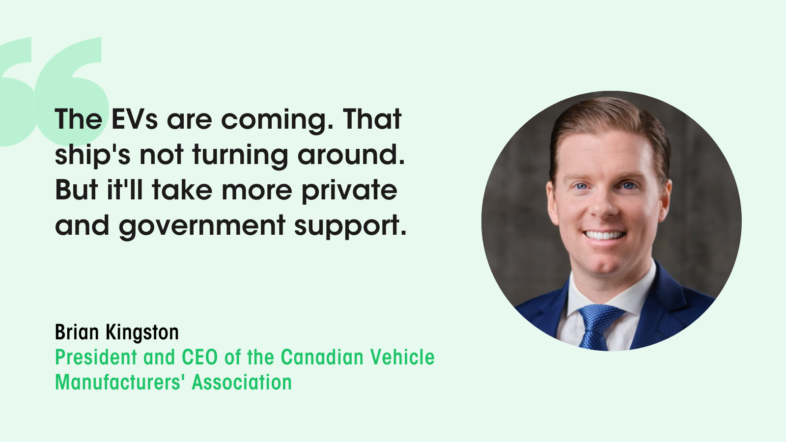 Brian Kingston on Canada’s transition to EVs