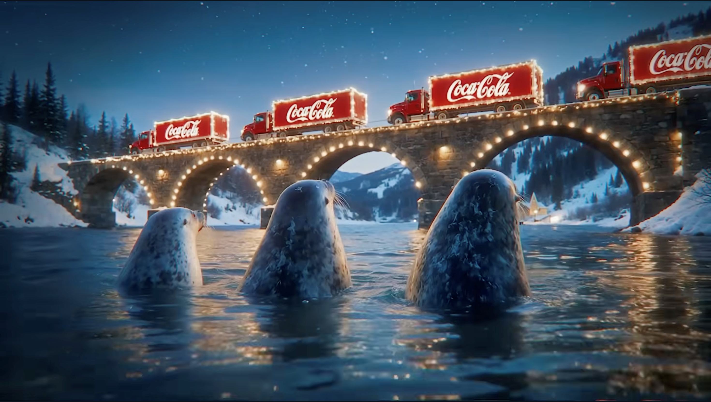 Coke rings in the holiday season… and the age of AI ads