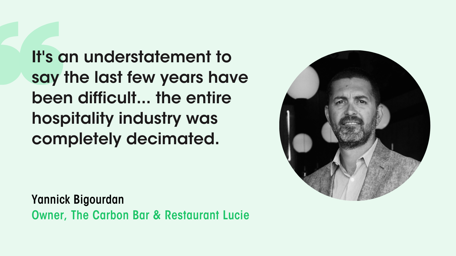 Yannick Bigourdan on the state of restaurants