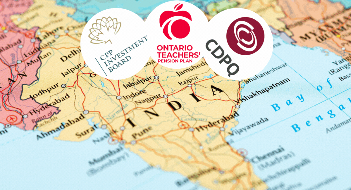 Canadian pensions are in love with India