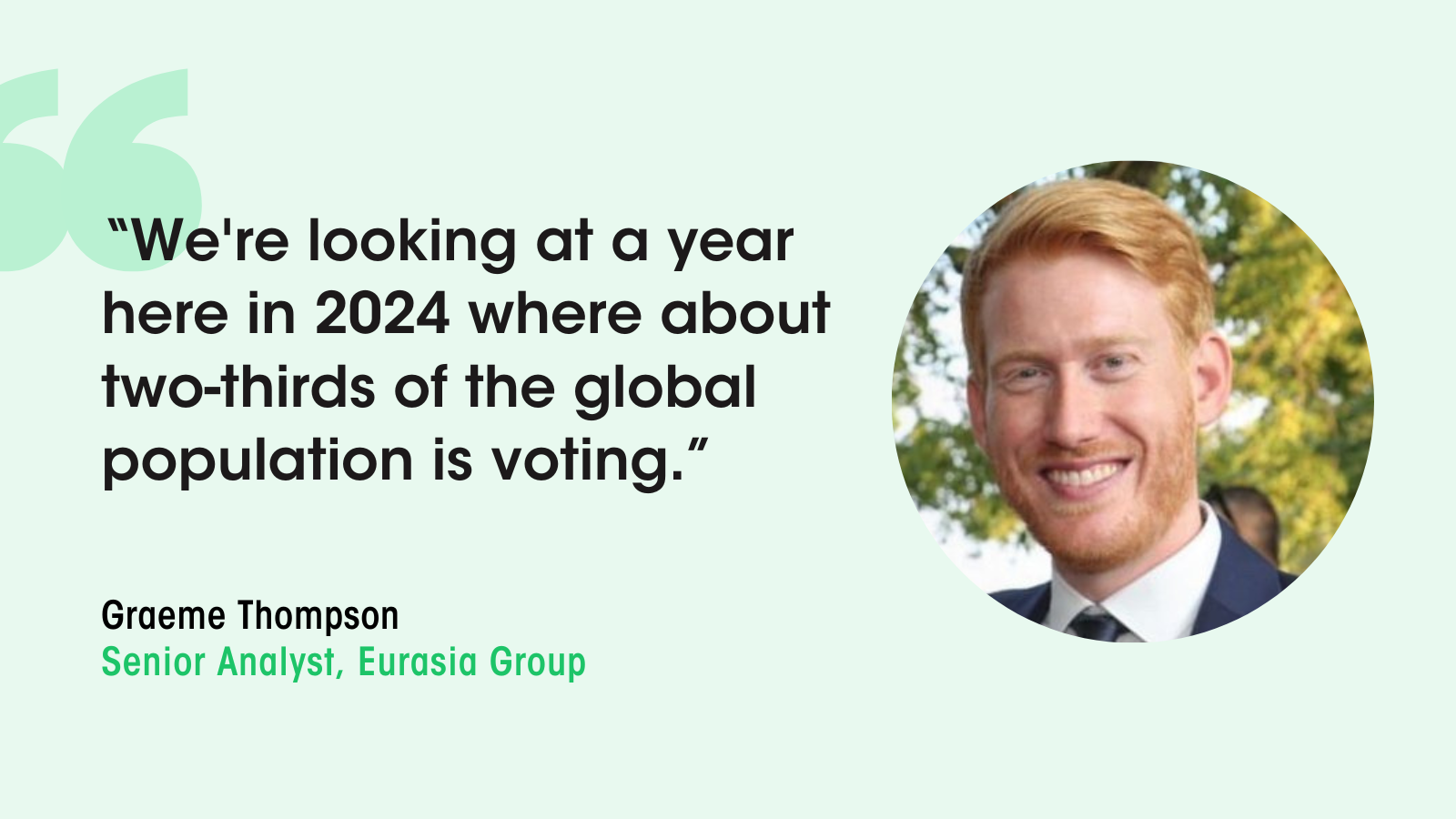 Graeme Thompson on a year of elections