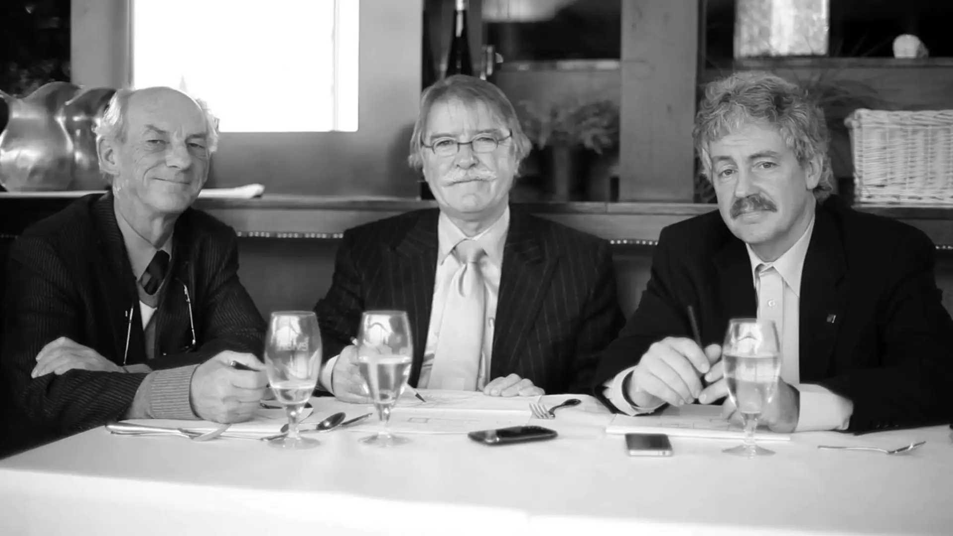 Regis cote associes table Mario Leblanc, Régis Côté et Jocelyn Boilard