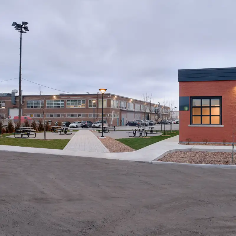 Projet Cour Dickson aménagement paysager