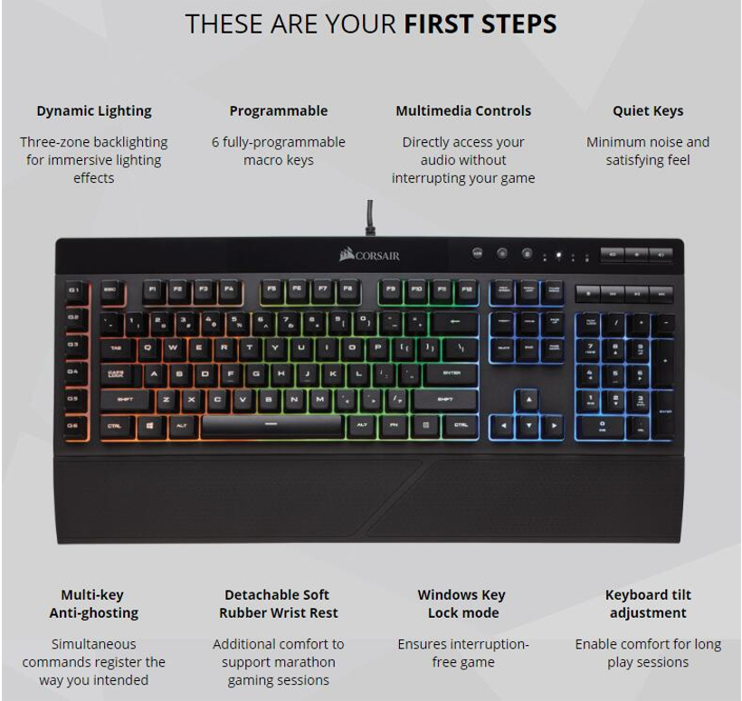 K55 RGB KEYBOARD DRIVER