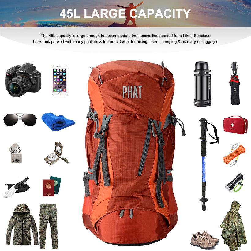45l hiking backpack