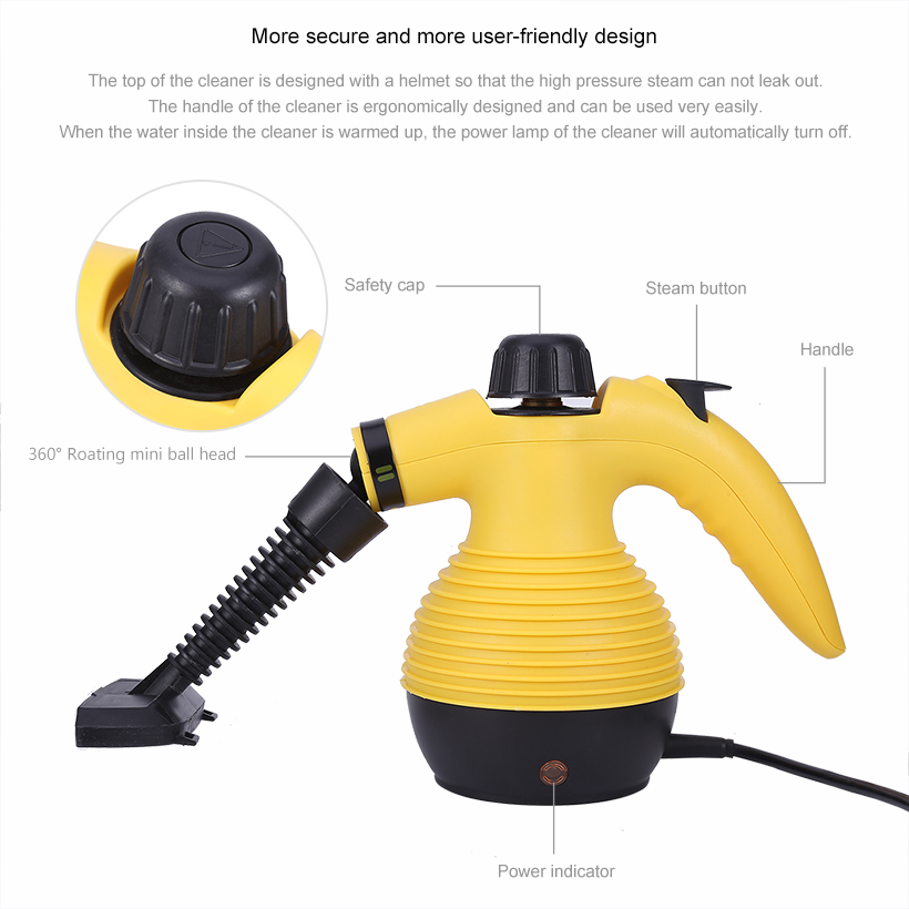 AllInOne Handheld Steam Cleaner, MultiPurpose HIGH PRESSURE